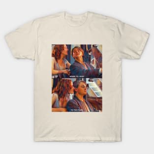 To The Stars | Titanic (1997) Movie Digital Fan Art T-Shirt